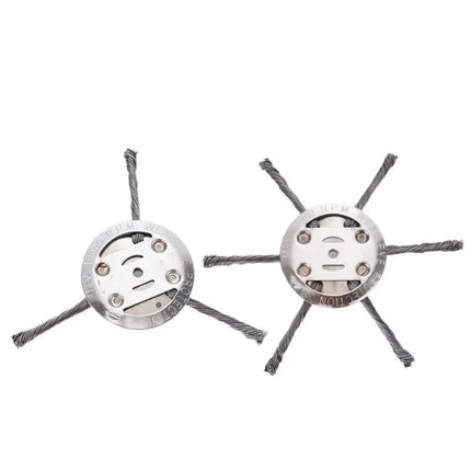 Heavy Duty Weed Brush Steel Wire Head Universal Grass Trimmer Accessory for Moss Weed Removal Outdoor Garden Yard Work