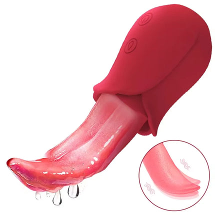 Powerful Tongue Vibrator Female Licking Clitoris Nipple Stimulator Sucking Vagina Massager Masturbation Sex Toys for Women 18+