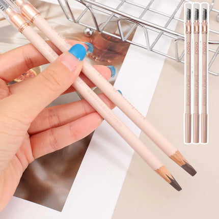 Natural Matte Eyebrow Pen Professional Wild Eye Brow Makeup Tools Waterproof Lasting Eyebrow Enhancers Double-Ended Cosmetics