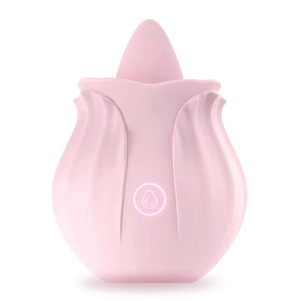Rose Shape Sucking Dildo Vibrator G-spot Pussy Nipple Sucker Oral Licking Clitoris Stimulation Masturbating Sex Toys for Women