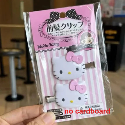Kawaii Sugarbunnies Hairpin Cartoon Kuromi My Melody Sweet Girl Bangs Side Clip Creative Cinnamoroll Hair Clips Christmas Gifts