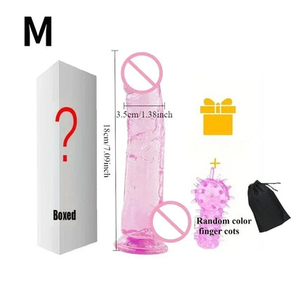 Woman Realistic Purple Anal Butt Plug Dildo Masturbator Soft Penis Beginner Dildo With Strong Suction Cup Anal Adult Sex Toys 18