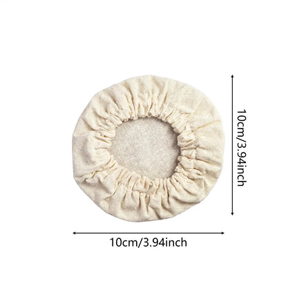Linen Dough Jar Covers 4pcs Bread Fermentation Covers Reusable Proofing Lids Sourdough Starter Kit for Home Kitchen Baking