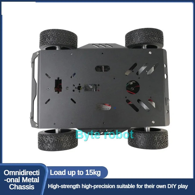 15Kg Load Rubber Wheel Robot Car Metal RC Tank Chassis For Arduino Raspberry Pi DIY Kit with Motor Ps2 Handle Programmable Robot