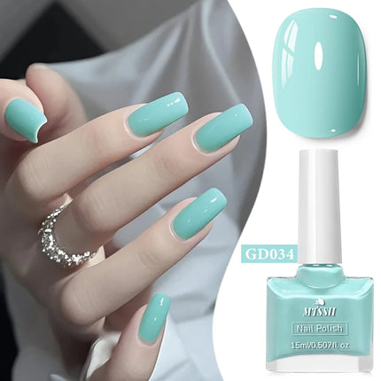 15ml Water-Based Nail Polish 40 Colors Long Lasting Quick Drying No Need of Lamp to Cure Nail Supplies Vernis for Nails Manicure