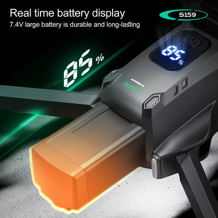GPS Brushless Drone Dual Camera 5G Transmission 2KM Range Optical Flow Hover Intelligent Follow Drop Resistant Aerial RC Drone