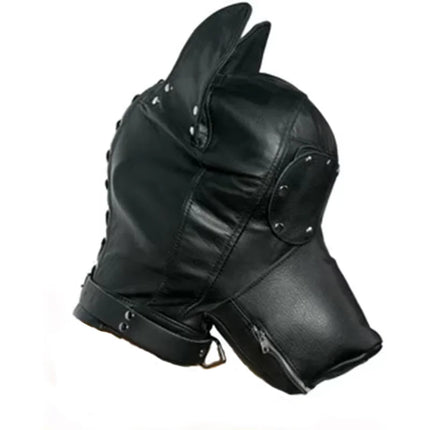 Bdsm Mask With Gag,Gear Bondage,Role Play Hood Padded Blindfold,Sex Toys For Couples,Head Harness SM Products