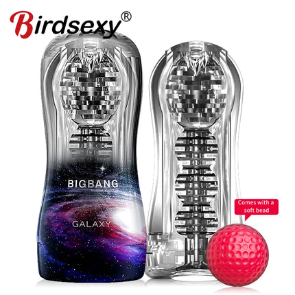 Transparent Masturbation Cup Glans Stimulator Ball Sex Toy for Man Male Masturbator Sex Toys for Men Massager Adult Sex Trainer