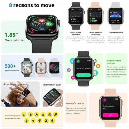 New Smart Watch Women Series 10 Screen Bluetooth Call Heart Rate Blood Pressure Men GPS Smartwatch for Android IOS Sports Watch