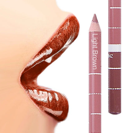 New 2025 Hot Sale New 12 Color 1Set Professional Metal Makeup Pencil Lipstick Suitable Women's Makeup Matching Lipstick Supplies