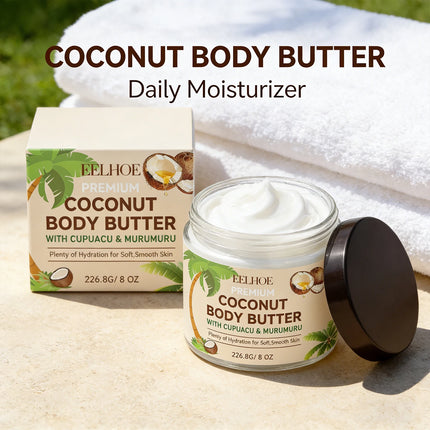 Coconut Moisturizing Body Lotion Soothing Skin Improving Skin Elasticity Reducing Dryness Long-Lasting Hydration Body Care Cream