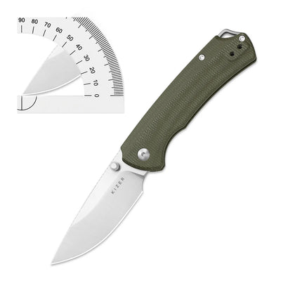 Kizer Folding Knife T1 BD V3490.2BA1/V3490.2BA2 T1 CD V3490.2CA1/V3490.2CA2 Micarta/G10 Handle With Nitro-V Blade Pocket Knives