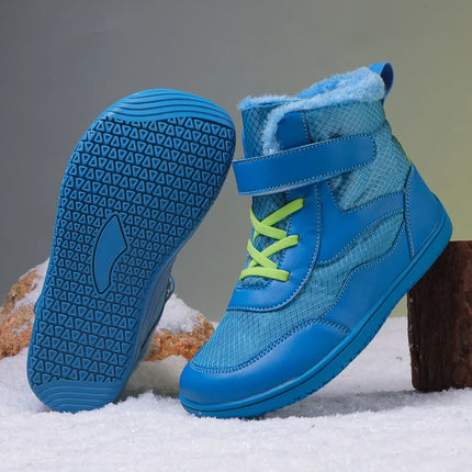 Kids Wide Toe Barefoot Snow Boots | Boys/Girls Winter Minimalist Sneakers | Girls Boys Warm Boot Toddler Little Big Kids