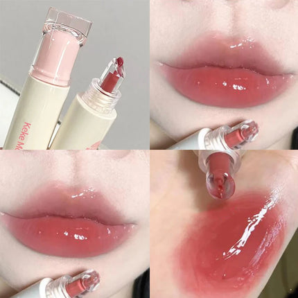 Lip Essence Jelly Water Lip Gloss Clear Light Hydrating Lip Tint Mirror Glossy Lip Glaze Tube Moist Lip Stick Lip Care Cosmetics