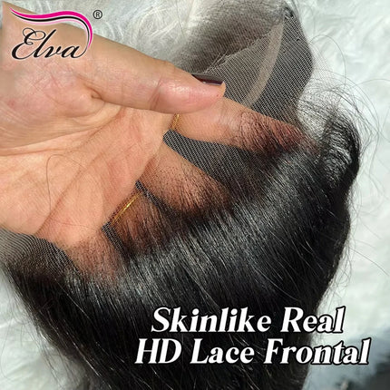 SKINLIKE 5X5 9X6 HD Lace Closure Only Straight Hair Invisible Melt Skins Swiss Lace Preplucked Natural Black 100% Human Hair 13x6 13x4 HD Lace Frontal Only