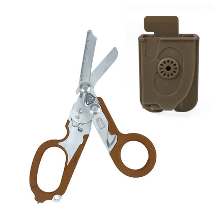 Hot Selling Raptors First Aid Expert Folding Scissors Tactical Multifunction Scissor Outdoor Survival Tool Combination Gadget