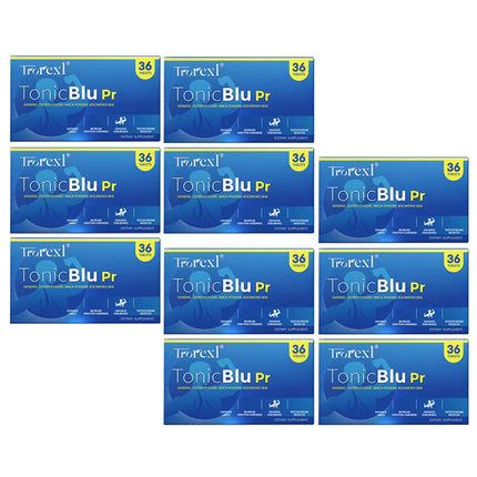 TonicBluPro Blue Pills Male Enhancing Supplements Support Stamina & Energy, Natural Oyster & Ginseng Tablets