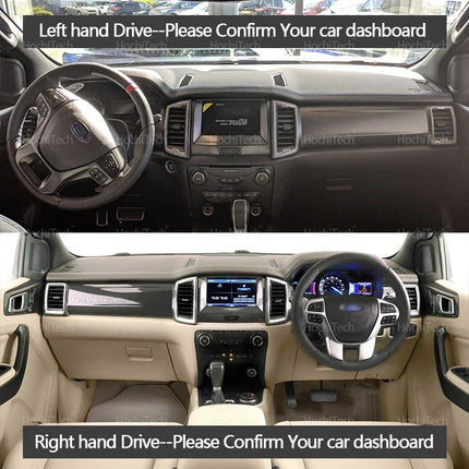 For Ford Everest Ranger P375 2015-2022 Car Dashboard Cover Dash Mat Sun Shade Non-slip Pad Interior Accessories