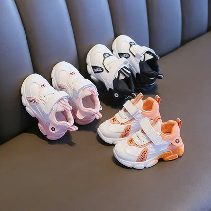 Size 20-31 Children Wear-resistant Casual Sports Shoes Baby Anti-slip Toddler Shoes Girls Boys Kids Soft Bottom Running Sneakers