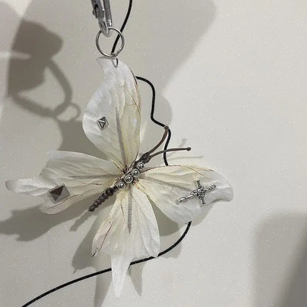 Exquisite Phalaenopsis Orchid Lily Keychain Creative Simulation Flower Bag Pendant Fashion Backpack Decoration Accessories Gifts