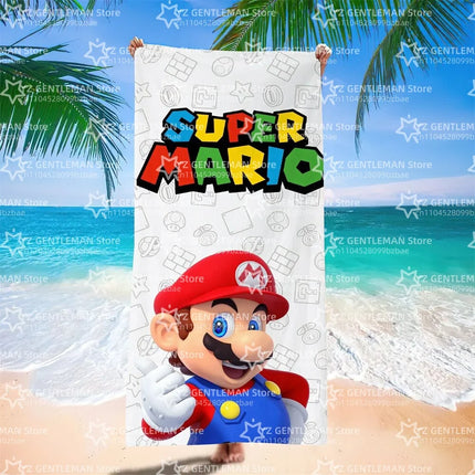 Cool Towel Soft Pool Classic Gift For Travel Gym Shower Camping Quick Dry Sports Large S-Super Game Beach M-Marios Towel