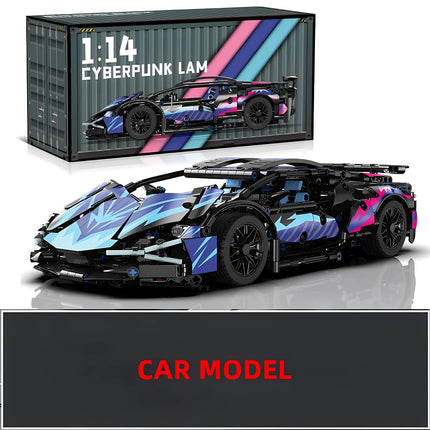 Technical Racing Sport Car Model Building Blocks technic adults 1:14 DIY Supercar Brick Puzzle Toys Kid Adult Gift（1314+granule）