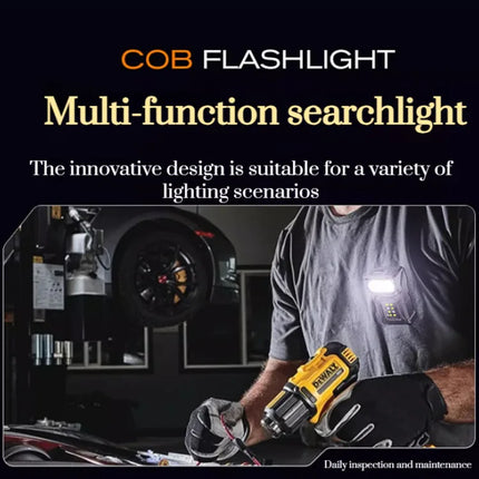 1200MAH Rechargeable Pocket Flashlight Portable Side COB Torch with Clip Tail Magnet Light 7 modes Outdoor Camping Lantern Send