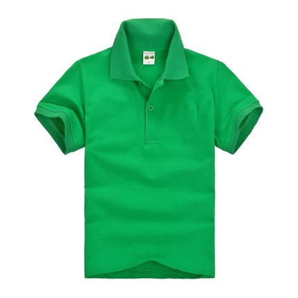 Hot Selling Boys Polo Shirt Children 15 Colors Custom Logo Short-Sleeve High-end eco-friendly cotton Clothes Teens Kids Tshirts