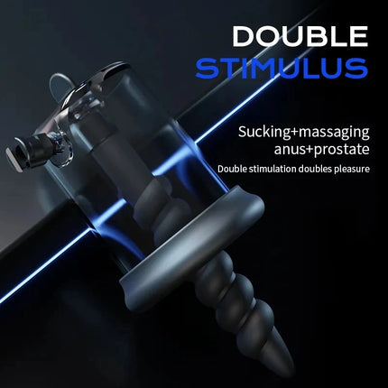 Smart Vacuum Pump Sucking Anal Plug Female Prostate Massage Stimulator Buttplug Male Masturbator Adult Sex Toys For Man Women