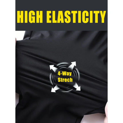 Men's Wide Pants Gift Sweatpants High Stretch Fabric Waist Drawstring Zipper Pockets Gym Workout Jogging Sports End Clothing Man