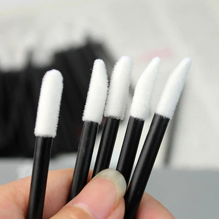 MEISHENJIE 50/500/1000pcs Lip Brushes Makeup Mascara Wands Lipstick Micro Brushes Applicators Cleaner for Eyelash Extension Tool