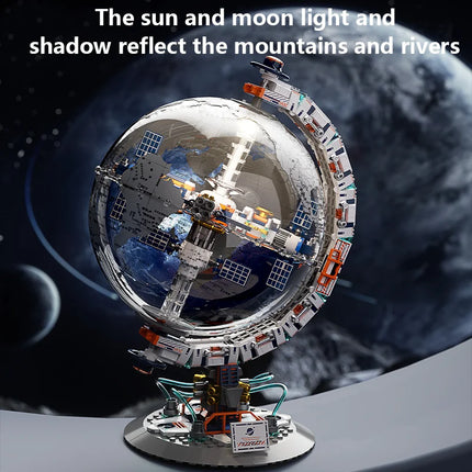 Space Tide Play series Dawn Dawn Globe collectible grade building blocks assembled adult student educational toys