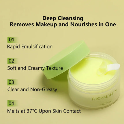Mild non-irritating makeup remover deep clean and moisturizing 40g