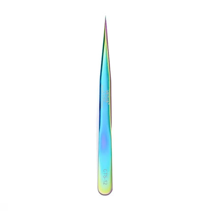 VETUS Original New MTS Series Silver Tweezers for Eyelash Extensions Stainless Steel Hyper Fine Tip Anti Static ESD Tweezers