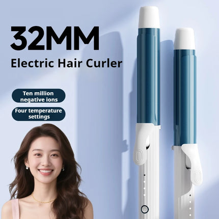32MM 28MM Curling Iron Voluminous Curls Hair Styler Fast Heating 4 Heat Settings Dual Hair Care Low Power Safe Styling Tool