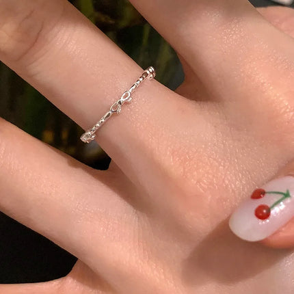 925 Sterling Silver Heart Ring / Bague Argent 925 Cœur Ajouré