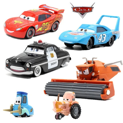 Hot-Disney Pixar Car Lightning McQueen The King Frank Guido Luigi Diecast Metal Alloy Model Car Collection Toy Birthday Gift