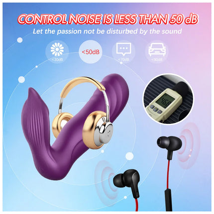 App Remote Telescopic Wearable Vibrator 10 Vibrating Thrusting G Spot Dildo with Liquid Silicone Vaginal Massage Adult Sex Toys