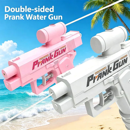 1 piece creative reverse water gun stunt toy double-sided mini children's water game toy gun funny toy·delivered as a gift