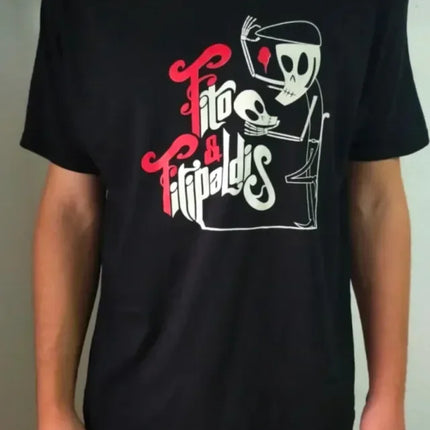FITO Y FITIPALDIS Rock Music T-shirt Short Sleeve Cotton Printed Casual Wear Ideal Choice for Music Enthusiasts