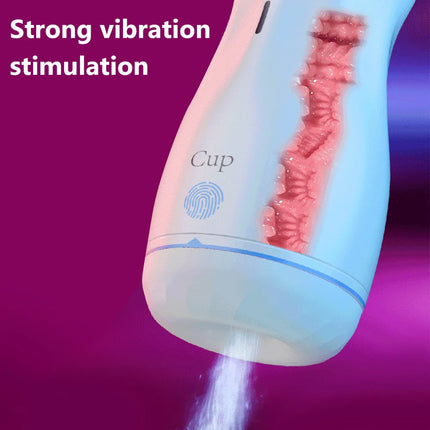 Automatic Sucking Male Masturbator Vibration Blowjob Machine Masturbation Cup Pocket Pussy Penis Pump SexToy Adult Goods for Men