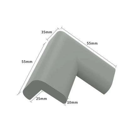Soft Corner Protectors- Pre-Taped Rubber Edge Guards with Adhesive Strips, Furniture Bumpers for Fireplace Table Stairs Cabinet