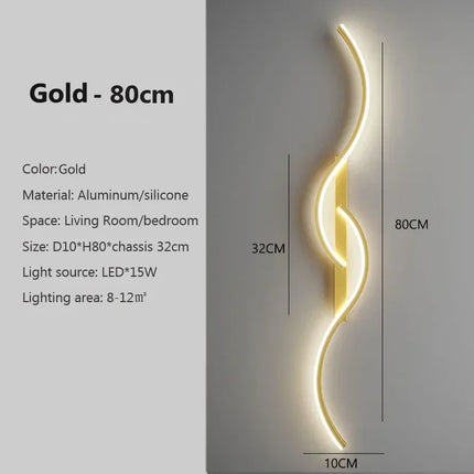Modern LED Wall Lamp for Living Dining Room Bedroom Bedside Wall Lights Home Decoration LED Wall Sconce Interior Fixture Luster