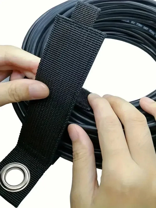 3/10 Piece Storage Straps Extension Cord Storage Organiser, Car Park Wall Strap and Garden Hose Storage