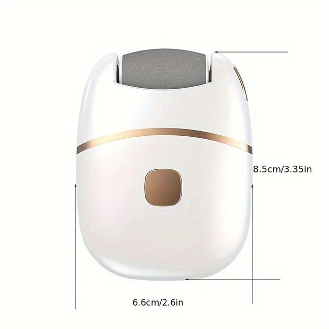 Rechargeable electric foot grinder - thick leather polishing, gentle exfoliation, painless calluses removal, portable, suitable