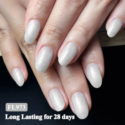 8ml Aurora Glitter Top Coat Gel Nail Polish Pearl Effect Semi Permanent Soak Off UV Gel LED Nail Art Varnish Nail Supplies DIY
