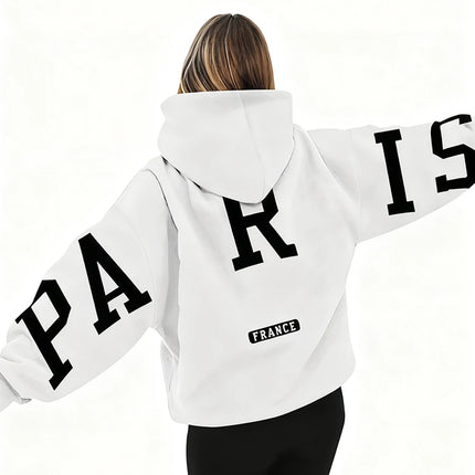 European And American Loose Casual Pullover Hoodie Sweatshirt Coat Printed Letter Pattern High Street Hip-Hop Trendy Men Women