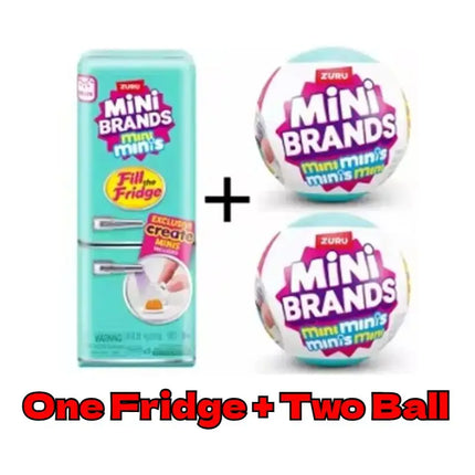 In Stock Original Genuine Zuru Mini Brands Mini Minis Fill The Fridge Collect Mini Refrigerator Blind Box Toys Birthday Gift