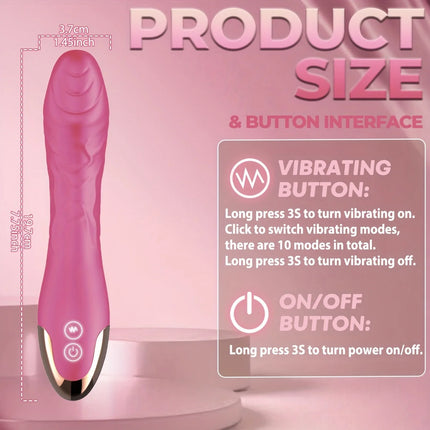 Realistic Dildo Vibrator for Women 10 Powerful Vibration Modes for Clitoral and G-spot Stimulation Vibrator Sex Toys for Adults