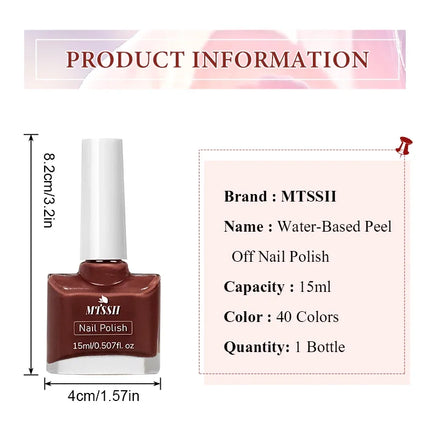 8pcs/set 15ml Water-Based Nail Polish Long Lasting Quick Drying No Need of Lamp to Cure Nail Supplies Vernis for Nails Manicure
